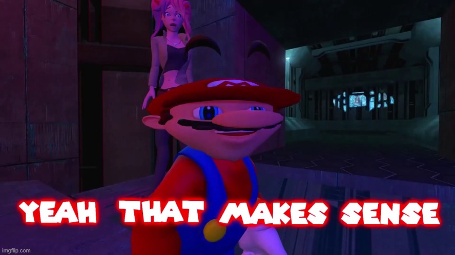 Smg4 Mario yeah that makes sense | image tagged in smg4 mario yeah that makes sense | made w/ Imgflip meme maker