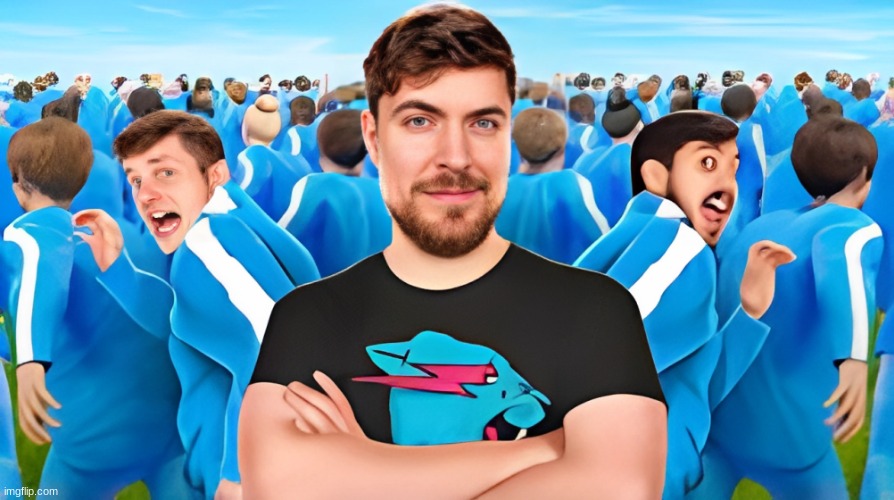 Mr Beast but scary | image tagged in mr beast,meme,gone wrong | made w/ Imgflip meme maker
