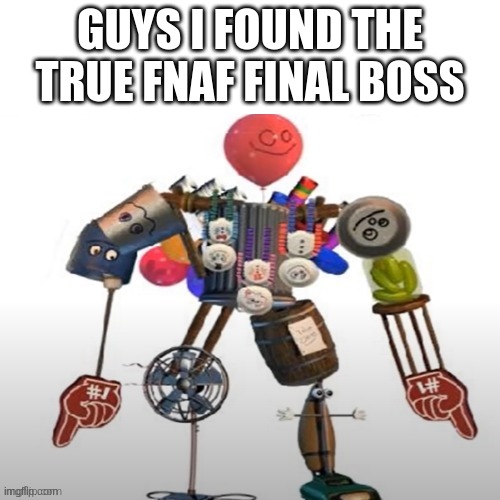 title | GUYS I FOUND THE TRUE FNAF FINAL BOSS | image tagged in fnaf | made w/ Imgflip meme maker