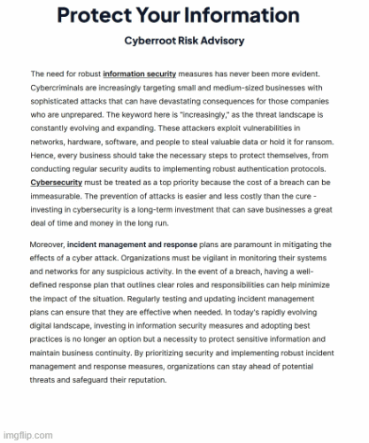 Cyberroot Risk Advisory | image tagged in gifs,cyberroot risk advisory | made w/ Imgflip images-to-gif maker