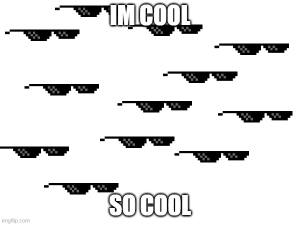 IM COOL; SO COOL | made w/ Imgflip meme maker