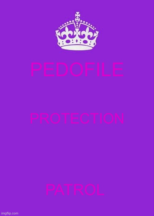 keep calm crown purple