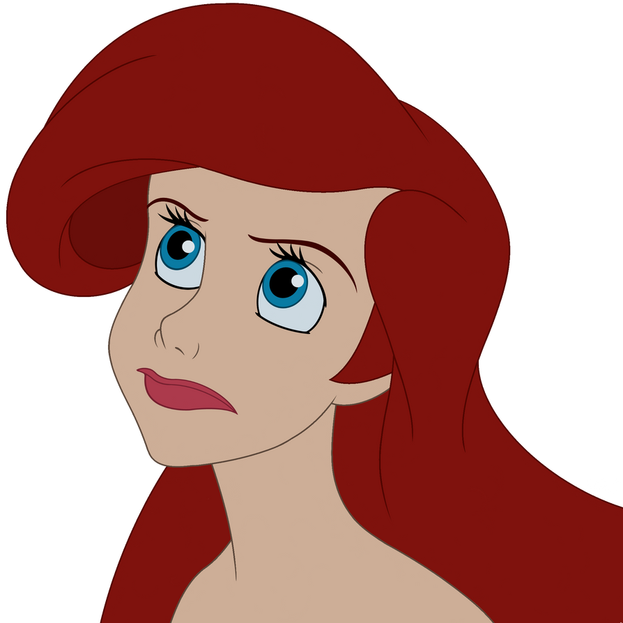 ariel looking up Blank Meme Template