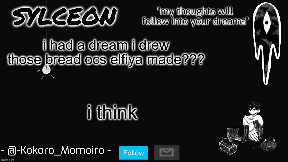 blackspace. | i had a dream i drew those bread ocs elfiya made??? i think | image tagged in blackspace | made w/ Imgflip meme maker