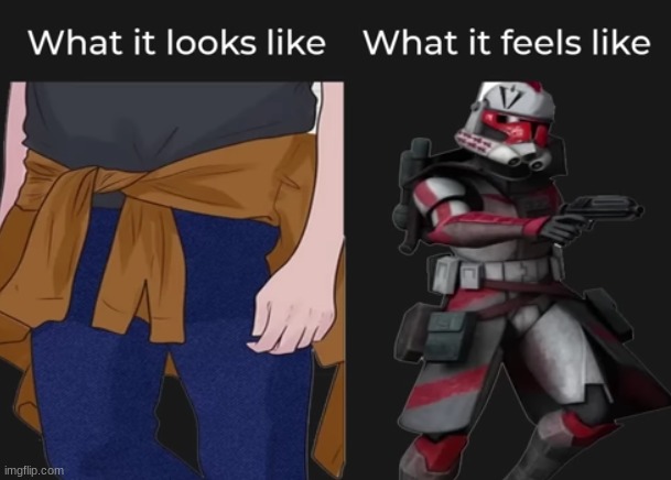 this is so relatable | image tagged in clone trooper,sweater | made w/ Imgflip meme maker