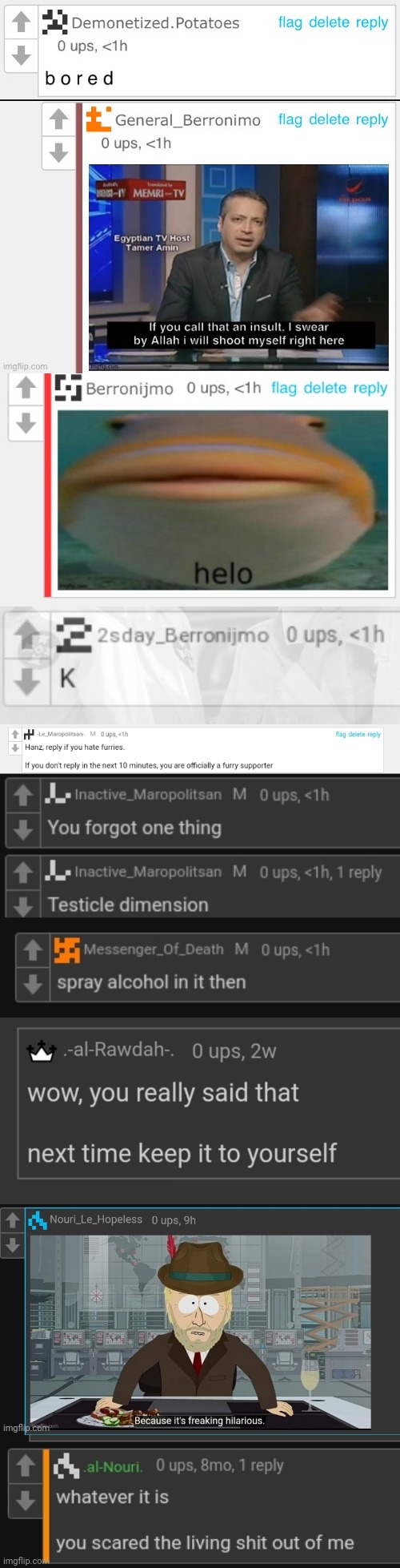 The whole entire comment evolution. | made w/ Imgflip meme maker
