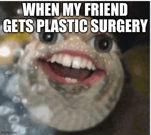 WHEN MY FRIEND GETS PLASTIC SURGERY | made w/ Imgflip meme maker
