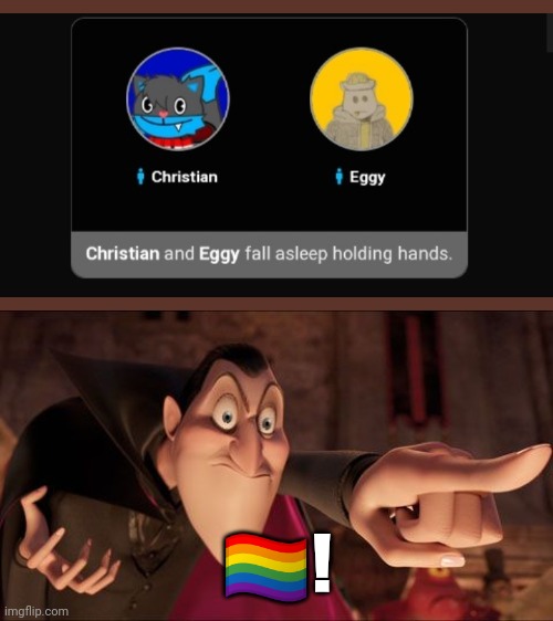 Zesty | 🏳️‍🌈! | image tagged in hotel transylvania dracula pointing meme | made w/ Imgflip meme maker