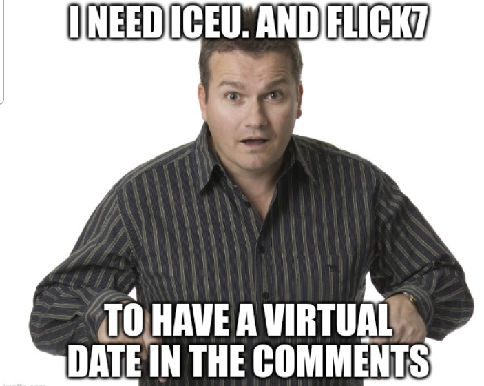 Iceu and Flick7 date Blank Meme Template