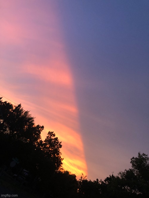 the sky really said “I have 2 sides” | made w/ Imgflip meme maker