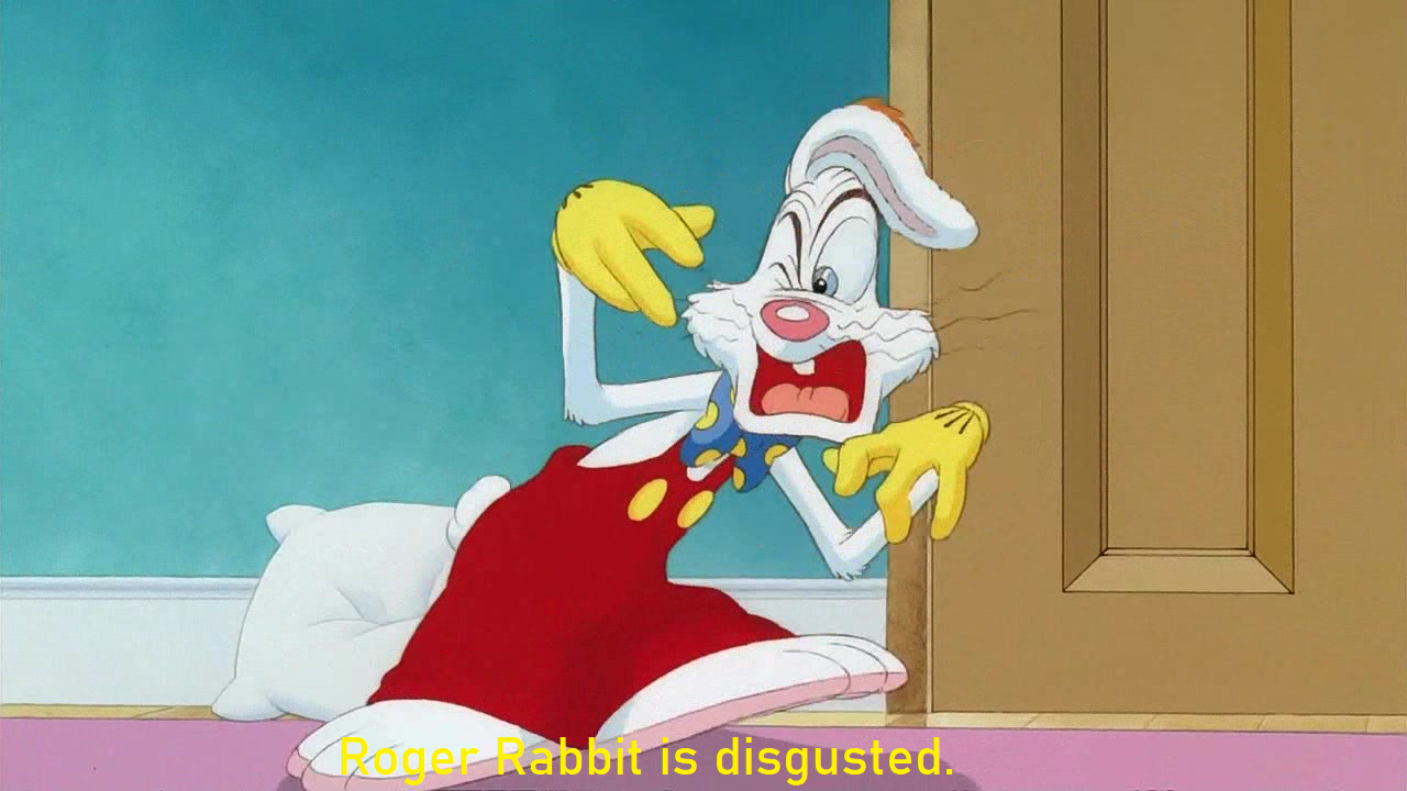 High Quality Roger Rabbit is disgusted Blank Meme Template