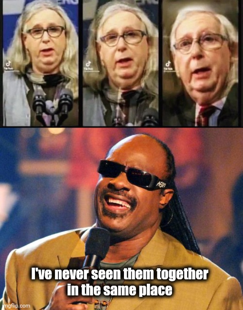 Working both sides of the aisle | I've never seen them together
 in the same place | image tagged in stevie wonder solar eclipse,politicians suck,general grievous,democrats,republicans,they're the same picture | made w/ Imgflip meme maker