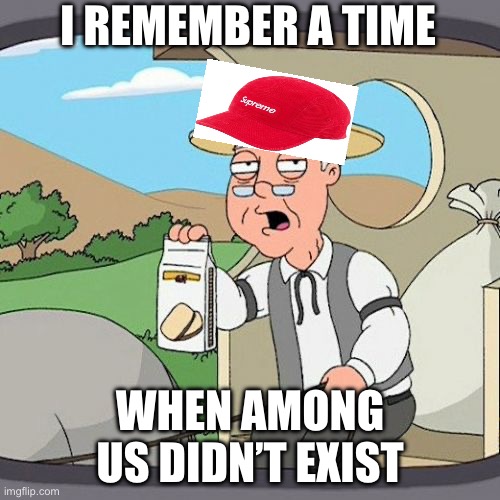 Pepperidge Farm Remembers | I REMEMBER A TIME; WHEN AMONG US DIDN’T EXIST | image tagged in memes,pepperidge farm remembers | made w/ Imgflip meme maker