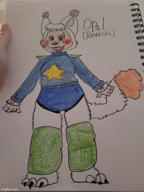 Drew my fnaf oc as a realistic animatronic! | image tagged in retro,animatronic | made w/ Imgflip meme maker