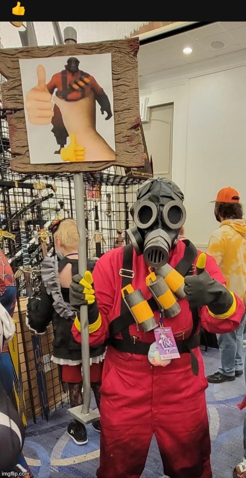 Pyro Thumbs Up | image tagged in pyro thumbs up | made w/ Imgflip meme maker