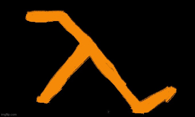 Half life lambda symbol (Art by me.) | made w/ Imgflip meme maker