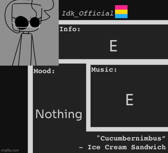 E | E; E; Nothing | image tagged in idk,stuff,s o u p,carck | made w/ Imgflip meme maker