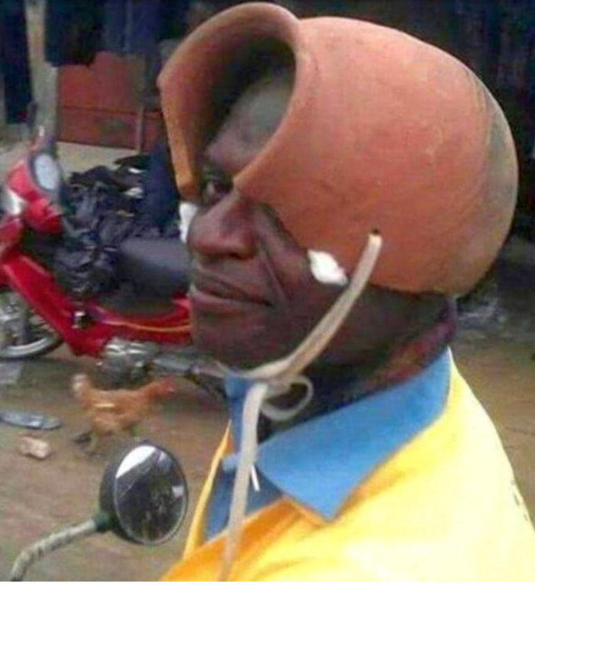 Funny Helmet Blank Meme Template