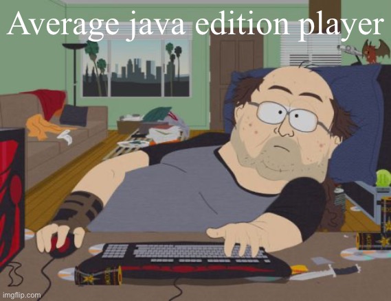 RPG Fan | Average java edition player | image tagged in memes,rpg fan | made w/ Imgflip meme maker
