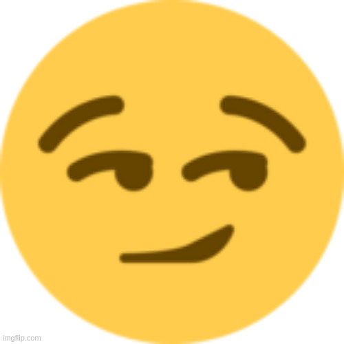 Smirk emoji | image tagged in smirk emoji | made w/ Imgflip meme maker