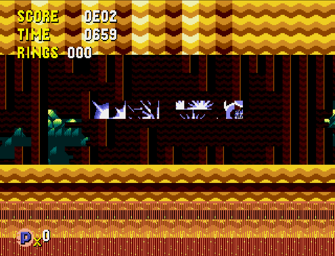 Sonic CD Game Over glitch Blank Meme Template