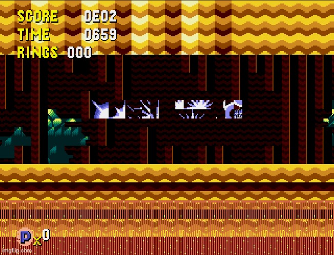 Sonic CD Game Over glitch | image tagged in sonic cd game over glitch | made w/ Imgflip meme maker