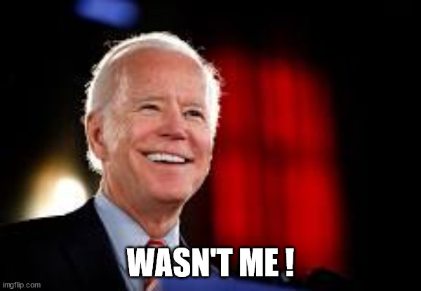 Wasn't me got indicted! | WASN'T ME ! | image tagged in donald trump,biden,guilty | made w/ Imgflip meme maker