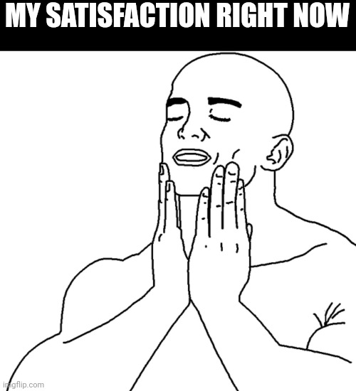 Shave | MY SATISFACTION RIGHT NOW | image tagged in shave | made w/ Imgflip meme maker