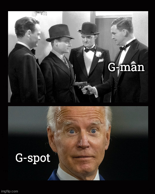 G-man or G-spot | G-man; G-spot | image tagged in joe biden,g-men,g-spot | made w/ Imgflip meme maker