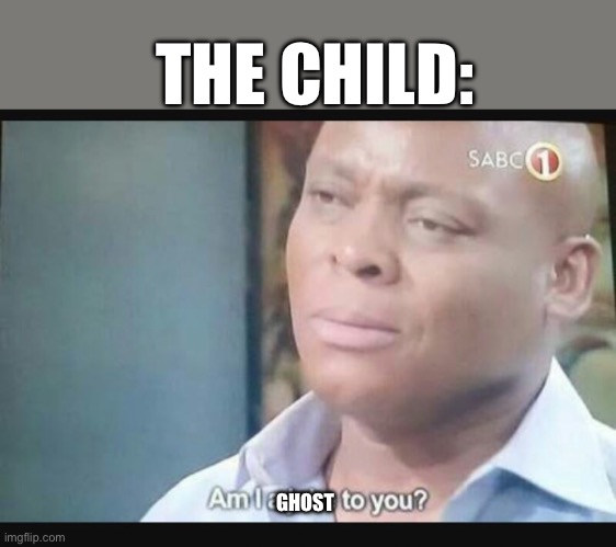 Am I a joke to you? | GHOST THE CHILD: | image tagged in am i a joke to you | made w/ Imgflip meme maker