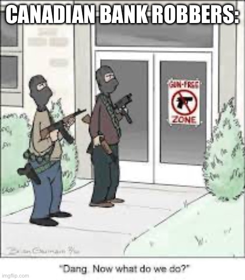 (I was gonna leave imgflip but shit boring af without it) | CANADIAN BANK ROBBERS: | made w/ Imgflip meme maker