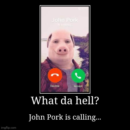 John Pork Graphic Pig Tshirt Design PNG Trending Meme Sublimation