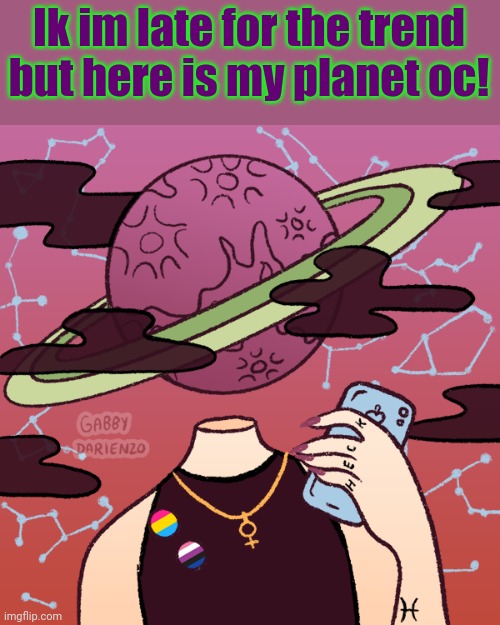 Planet Vulpes Corruptus | Ik im late for the trend but here is my planet oc! | image tagged in planet vulpes corruptus | made w/ Imgflip meme maker