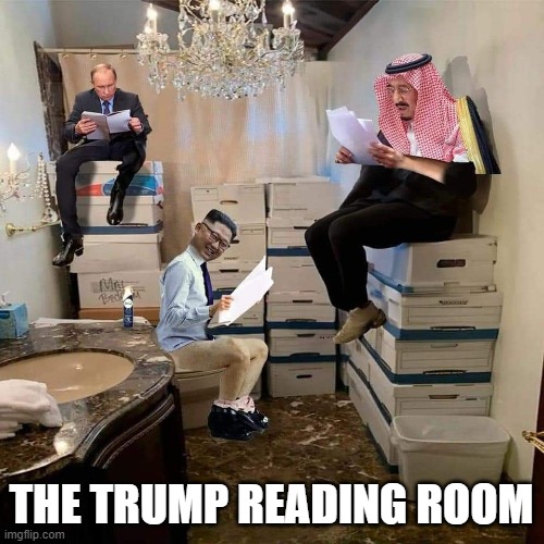 THE TRUMP READING ROOM | made w/ Imgflip meme maker