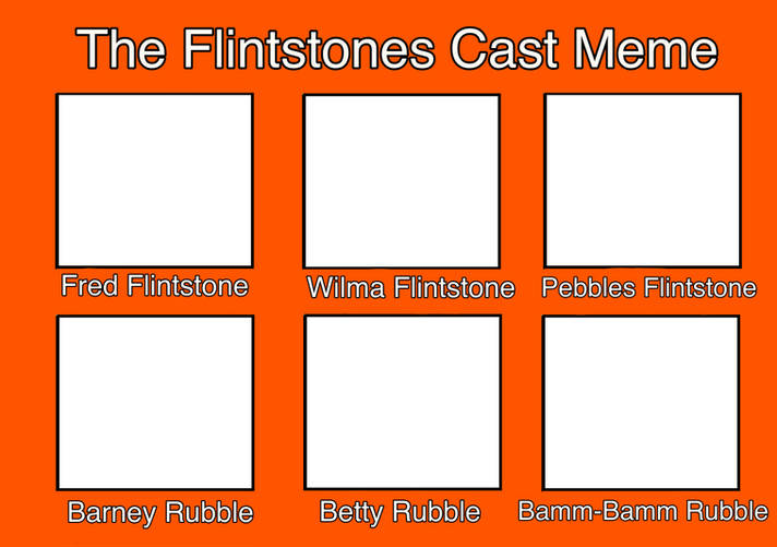 High Quality The Flintstones Blank Meme Template