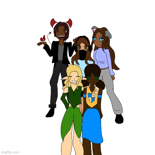 Drew all my OCs because why not | made w/ Imgflip meme maker