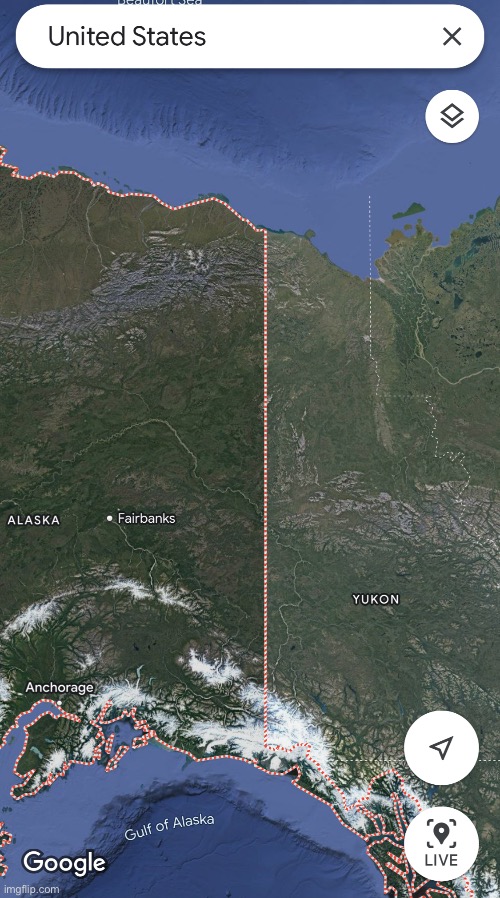 Canada’s border with Alaska | made w/ Imgflip meme maker