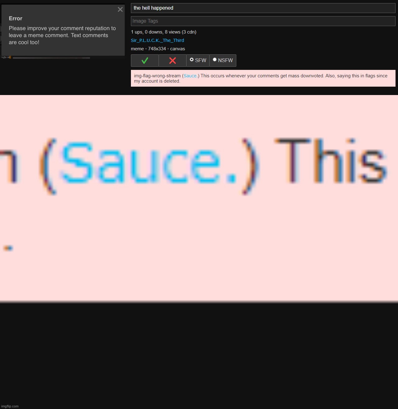 OMG SAUCE ONLINE REAL | made w/ Imgflip meme maker