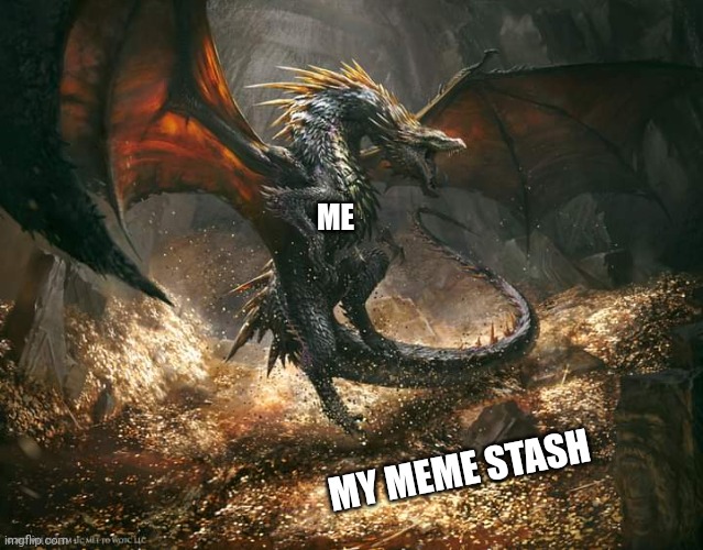 Meme Lord | ME; MY MEME STASH | image tagged in cavern | made w/ Imgflip meme maker