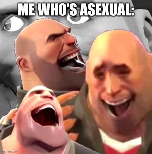 Heavy laughing | ME WHO’S ASEXUAL: | image tagged in heavy laughing | made w/ Imgflip meme maker