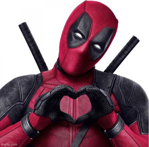 Deadpool heart | image tagged in deadpool heart | made w/ Imgflip meme maker