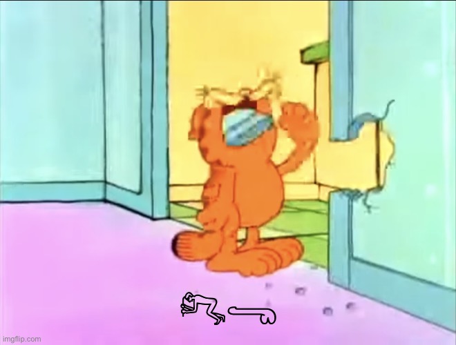 Garfield drywall | 𓀐𓂸 | image tagged in garfield drywall | made w/ Imgflip meme maker