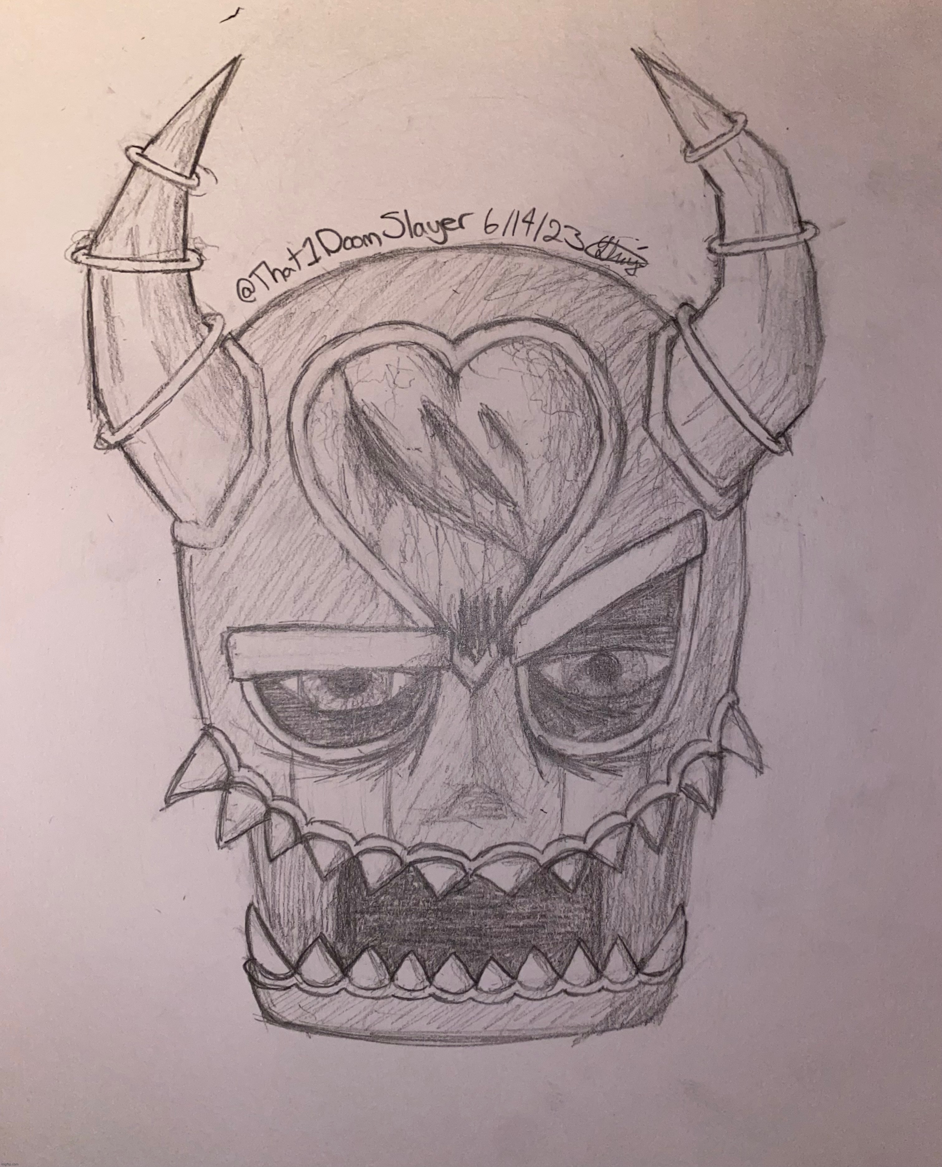 I made a mask that i would wear if i was in slipknot :) | image tagged in drawing,slipknot,we love slipknot,rehehehehehe,i feel a tad silly right now,maybe even a bit goofy | made w/ Imgflip meme maker