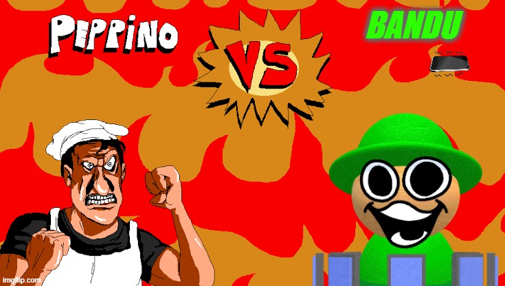Peppino VS Blank | BANDU | image tagged in peppino vs blank | made w/ Imgflip meme maker