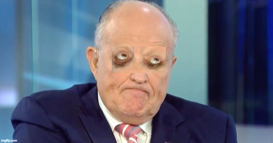 Rudy "Crazy Eyes" Giuliani | image tagged in rudy crazy eyes giuliani | made w/ Imgflip meme maker