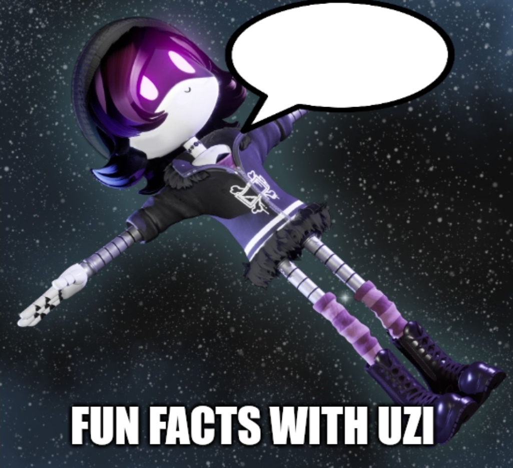 Fun Facts with Uzi Blank Meme Template