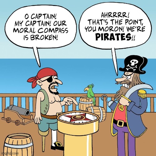 We're Pirates! | image tagged in comics | made w/ Imgflip meme maker