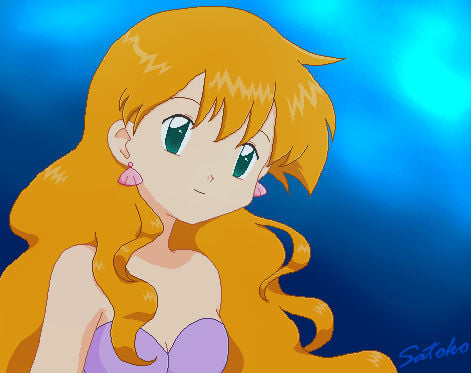 pokemon misty mermaid Blank Meme Template