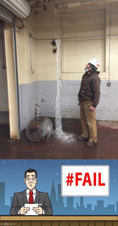 A water leakage | image tagged in fail news,water,leakage,you had one job,memes,wall | made w/ Imgflip meme maker