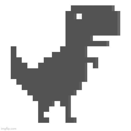 Chrome dino | image tagged in chrome dino | made w/ Imgflip meme maker